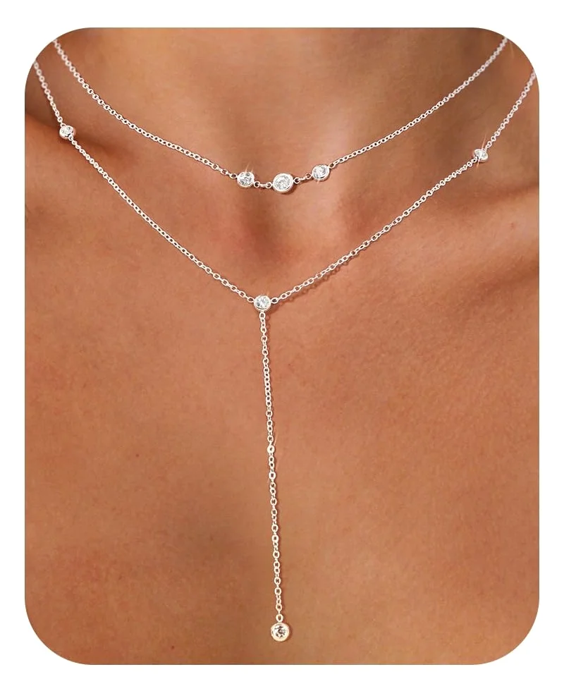 DAILI Necklace with cubic zirconia